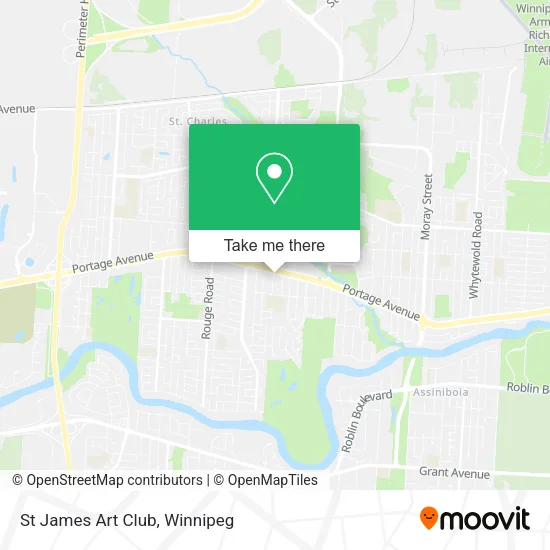 St James Art Club map