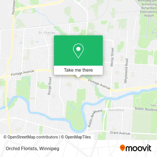 Orchid Florists map
