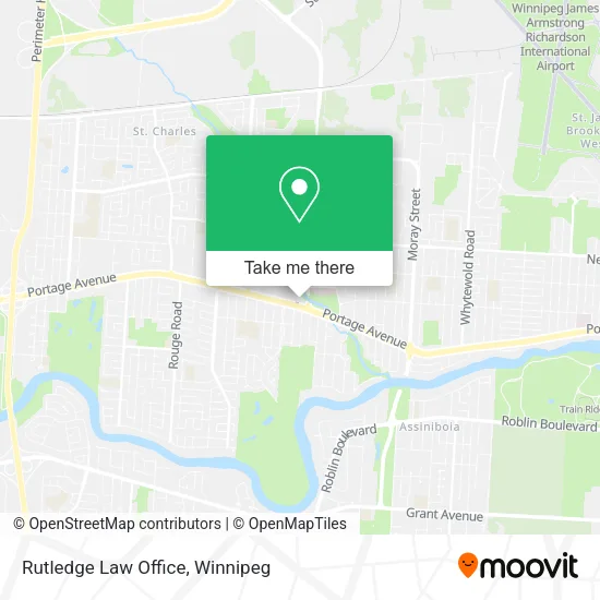 Rutledge Law Office map