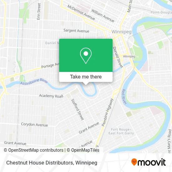 Chestnut House Distributors map