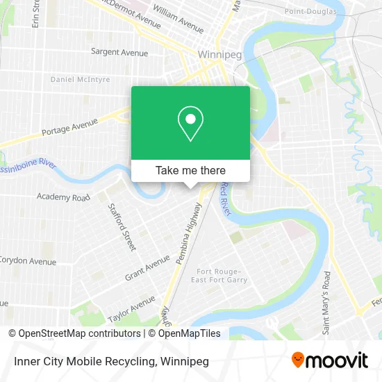 Inner City Mobile Recycling map