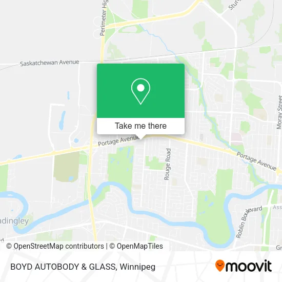 BOYD AUTOBODY & GLASS map