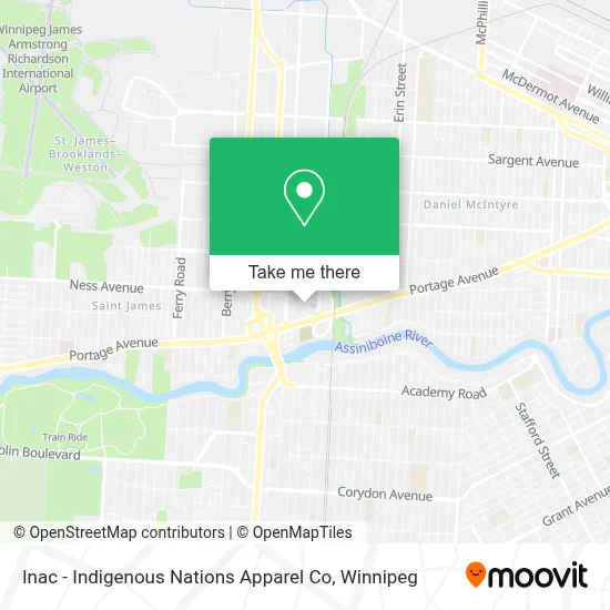 Inac - Indigenous Nations Apparel Co map