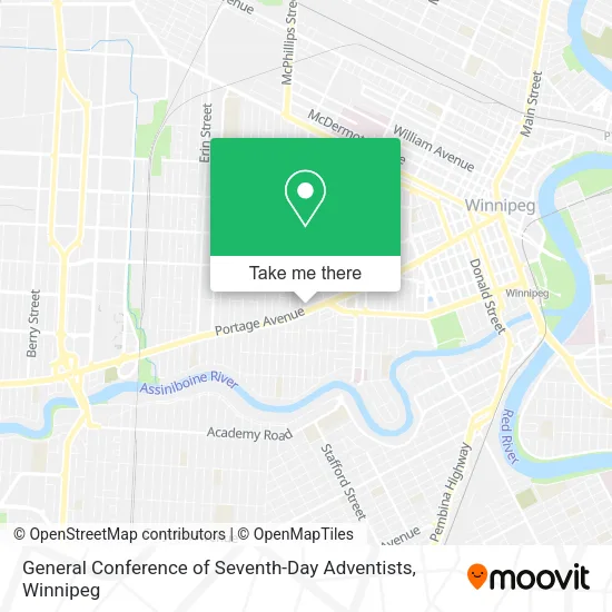 General Conference of Seventh-Day Adventists map