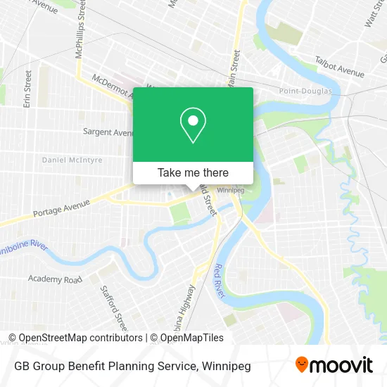 GB Group Benefit Planning Service map