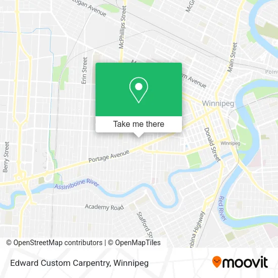 Edward Custom Carpentry map