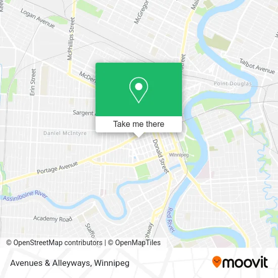 Avenues & Alleyways map
