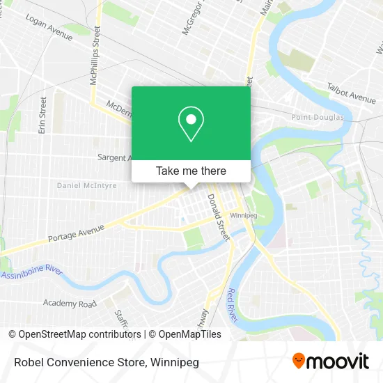Robel Convenience Store map
