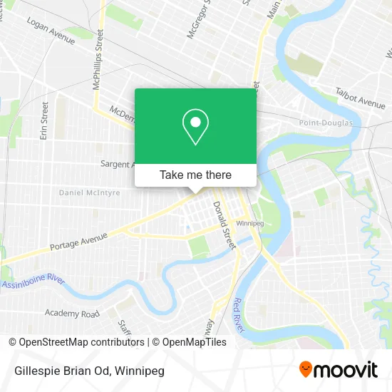 Gillespie Brian Od map