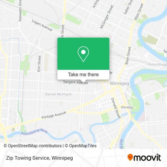 Zip Towing Service map