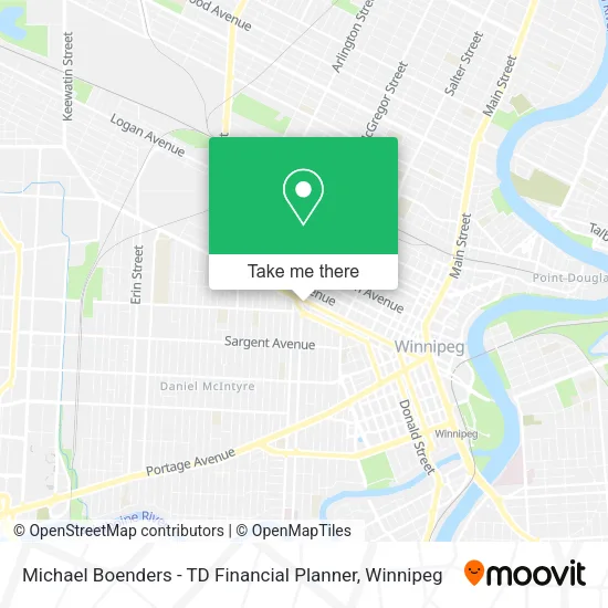 Michael Boenders - TD Financial Planner map