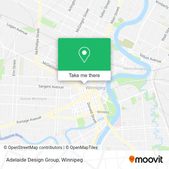 Adelaide Design Group map