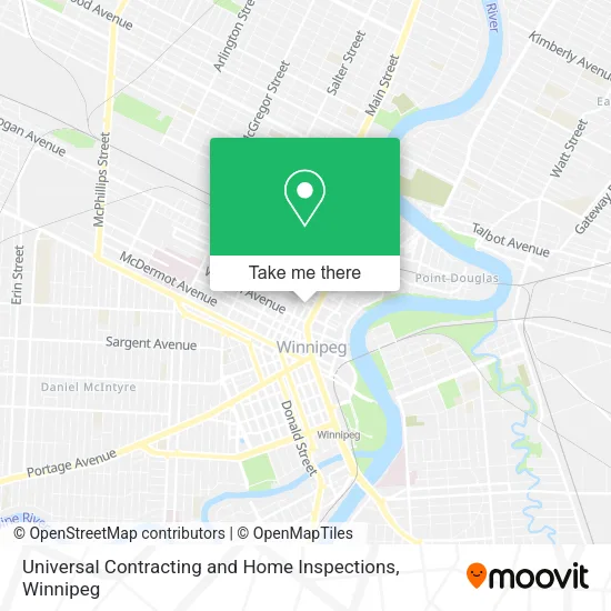 Universal Contracting and Home Inspections map