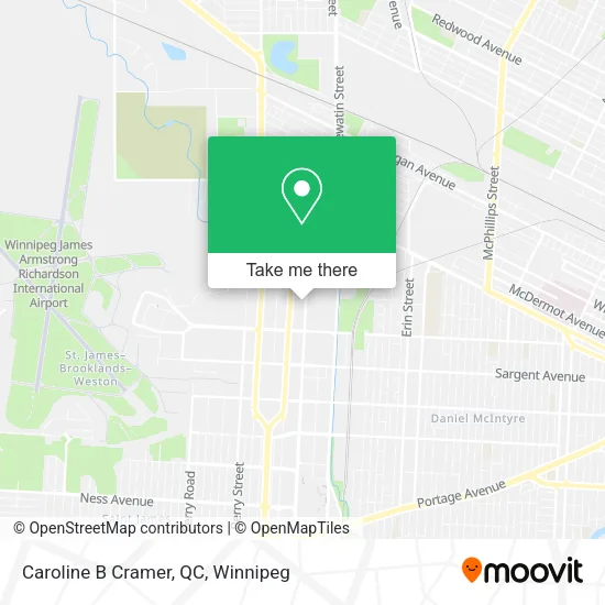 Caroline B Cramer, QC map