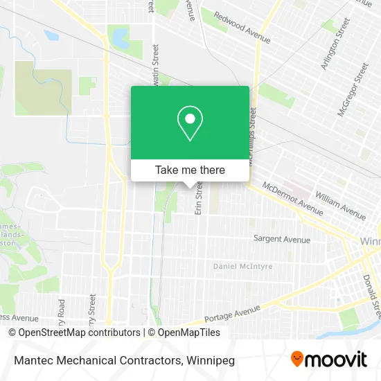 Mantec Mechanical Contractors map
