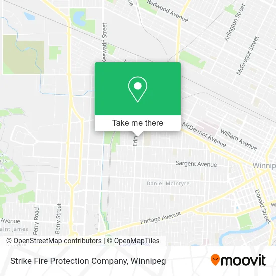 Strike Fire Protection Company map