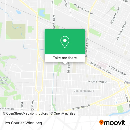 Ics Courier map