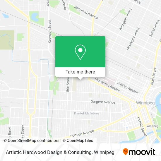 Artistic Hardwood Design & Consulting map