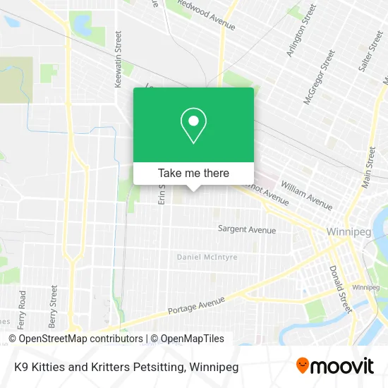 K9 Kitties and Kritters Petsitting map