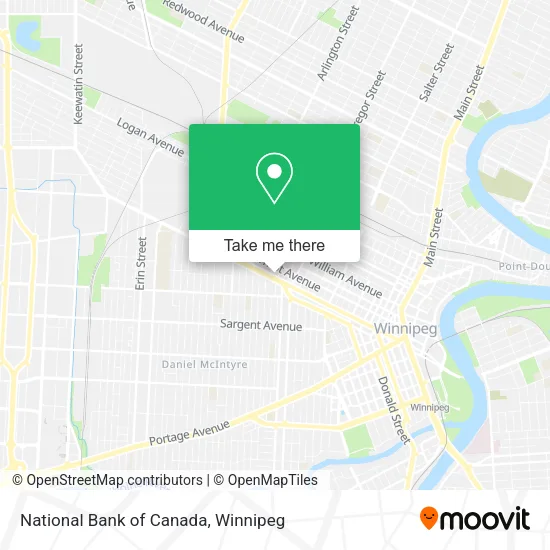 National Bank of Canada map
