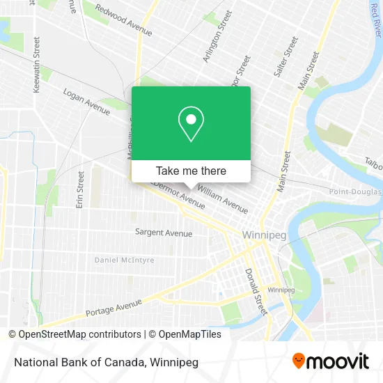 National Bank of Canada map