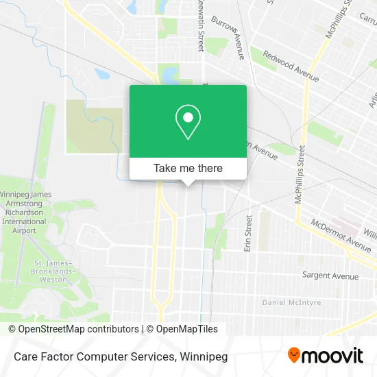 Care Factor Computer Services map