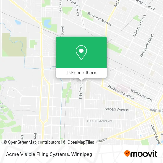 Acme Visible Filing Systems map