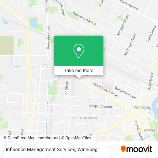 Influence Management Services map