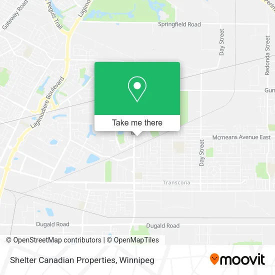 Shelter Canadian Properties map
