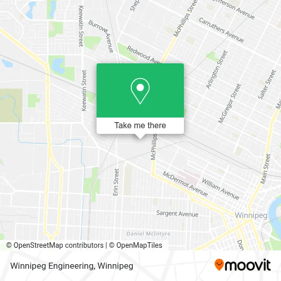 Winnipeg Engineering map