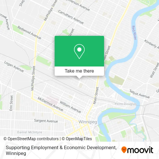 Supporting Employment & Economic Development map