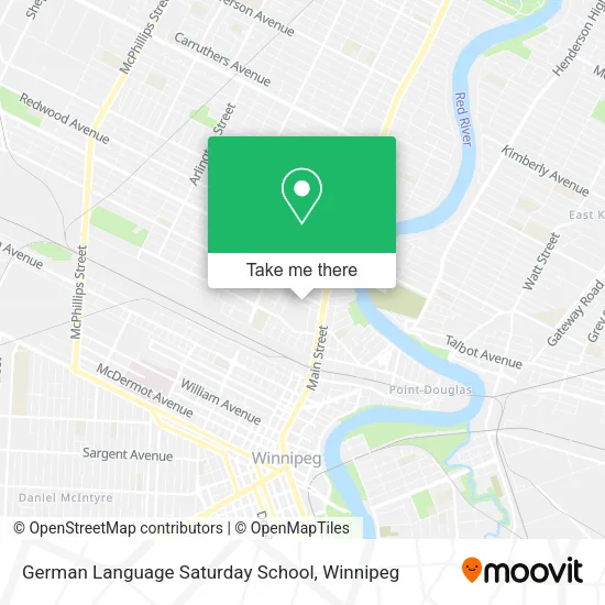 German Language Saturday School map