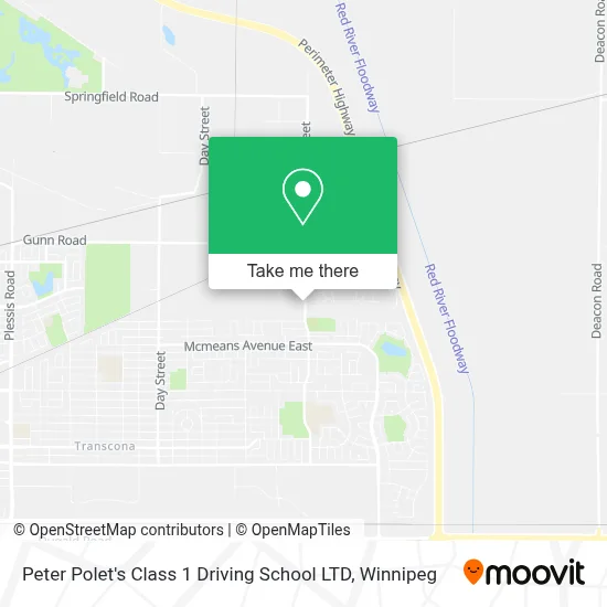 Peter Polet's Class 1 Driving School LTD map