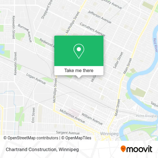 Chartrand Construction map