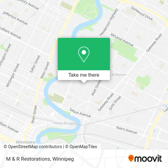 M & R Restorations map