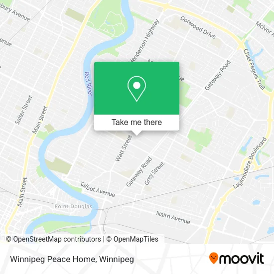 Winnipeg Peace Home map