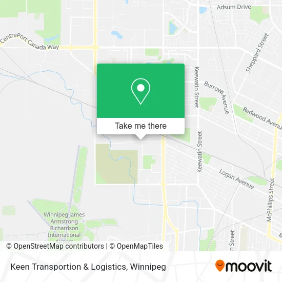 Keen Transportion & Logistics map