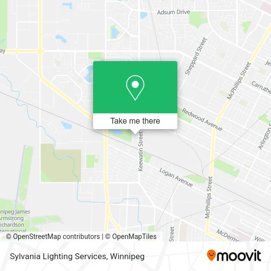 Sylvania Lighting Services map