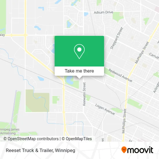 Reeset Truck & Trailer map