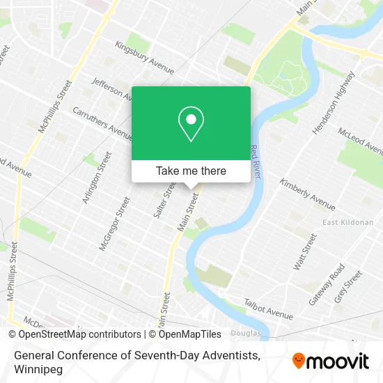 General Conference of Seventh-Day Adventists map