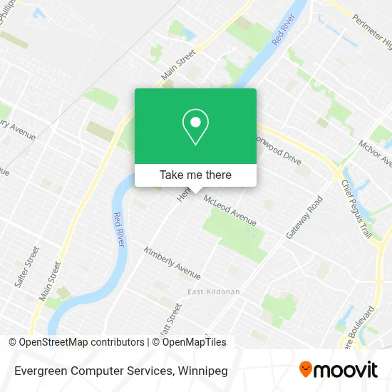 Evergreen Computer Services map