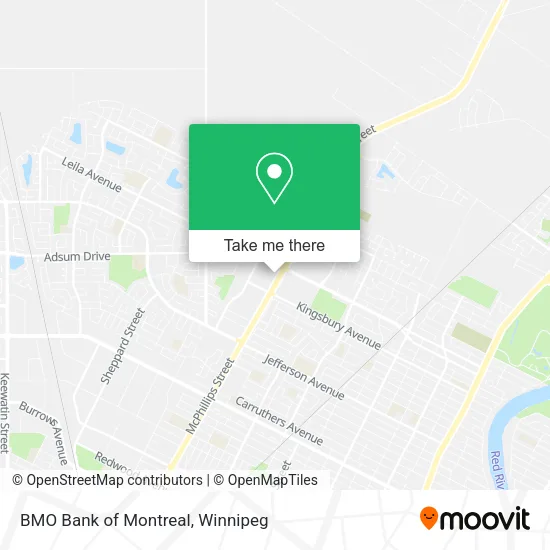 BMO Bank of Montreal map