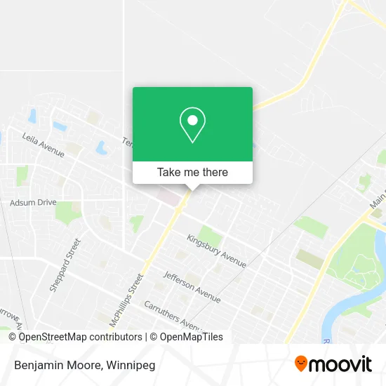 Benjamin Moore map