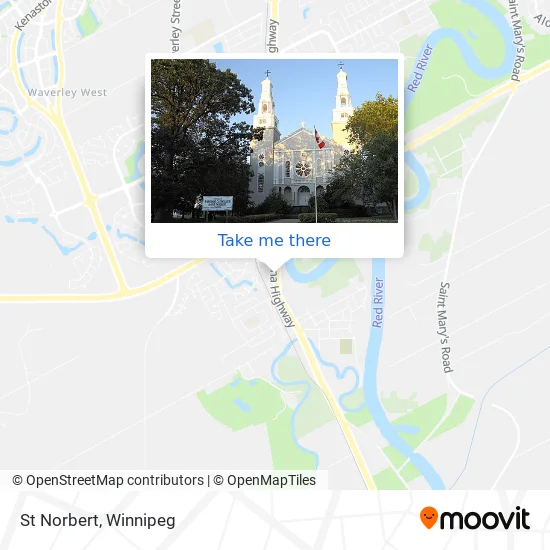 St Norbert map