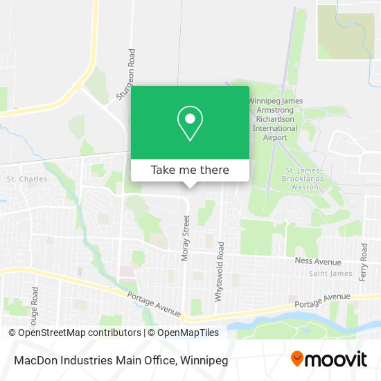 MacDon Industries Main Office map