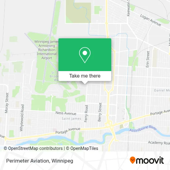 Perimeter Aviation map