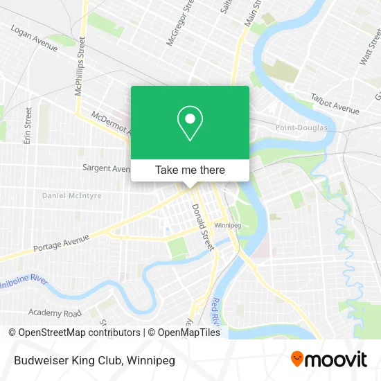Budweiser King Club map