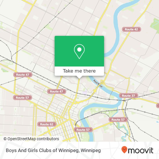 Boys And Girls Clubs of Winnipeg map