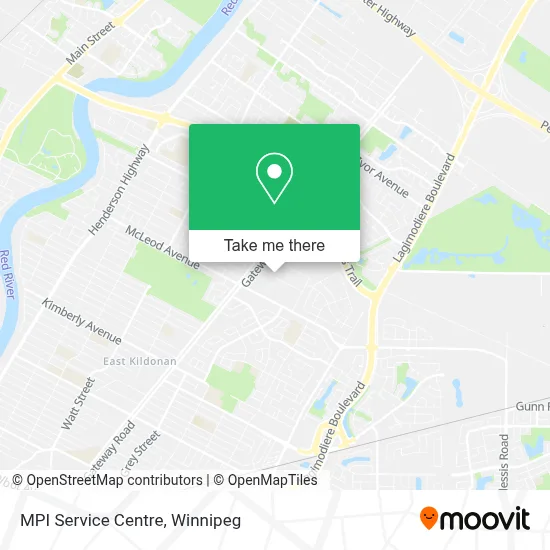 MPI Service Centre map