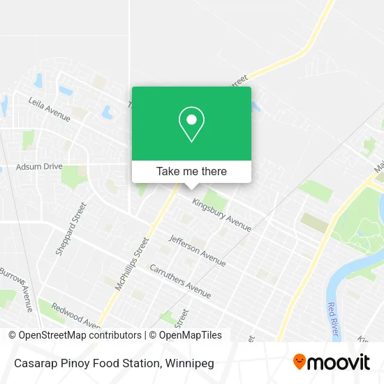 Casarap Pinoy Food Station map